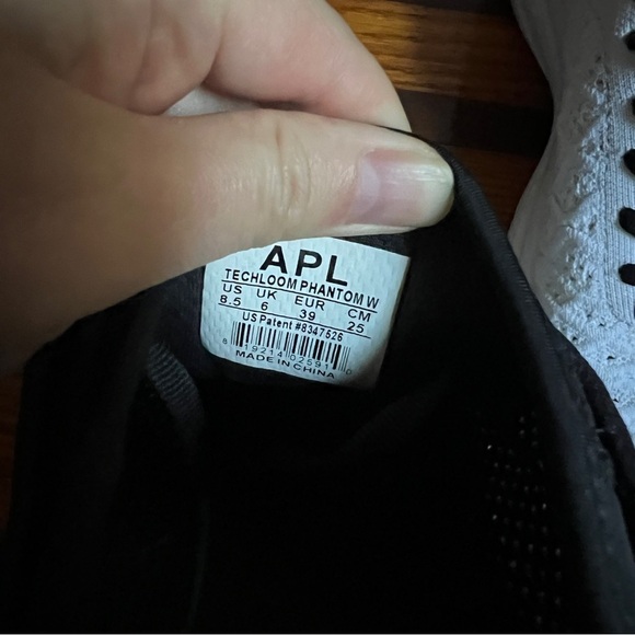 APL Tech Loom Phantom Sneaker, White and Black 8.5M - Picture 7 of 8